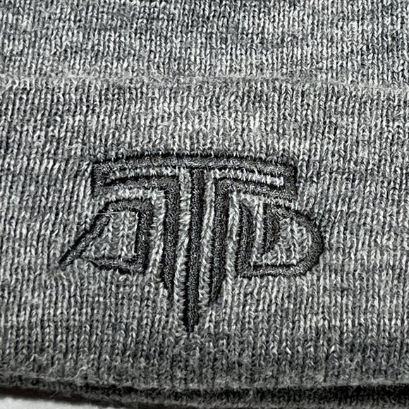 Carhartt Knit Cuffed Beanie Hat Gray A18 Watch Classic Winter Embroidered Logo - Picture 4 of 4